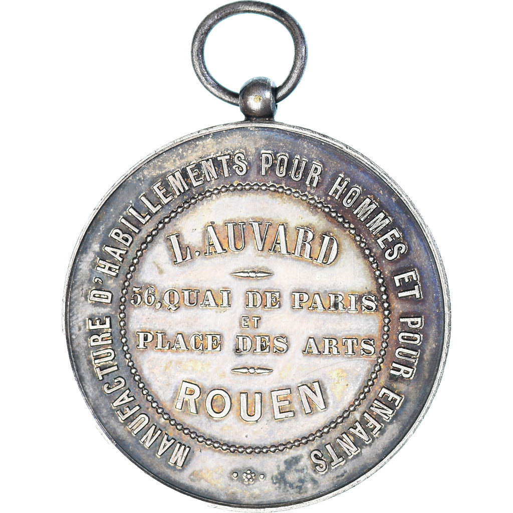 Frankreich, Medaille, Manufacture d'Habillements, L.Auvard, Rouen, Industry
