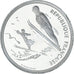 Monnaie, France, Albertville 92, saut à ski, 100 Francs, 1991, BE, SPL, Argent