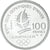 Moneda, Francia, Alpine skiing, 100 Francs, 1989, Albertville 92, FDC, Plata