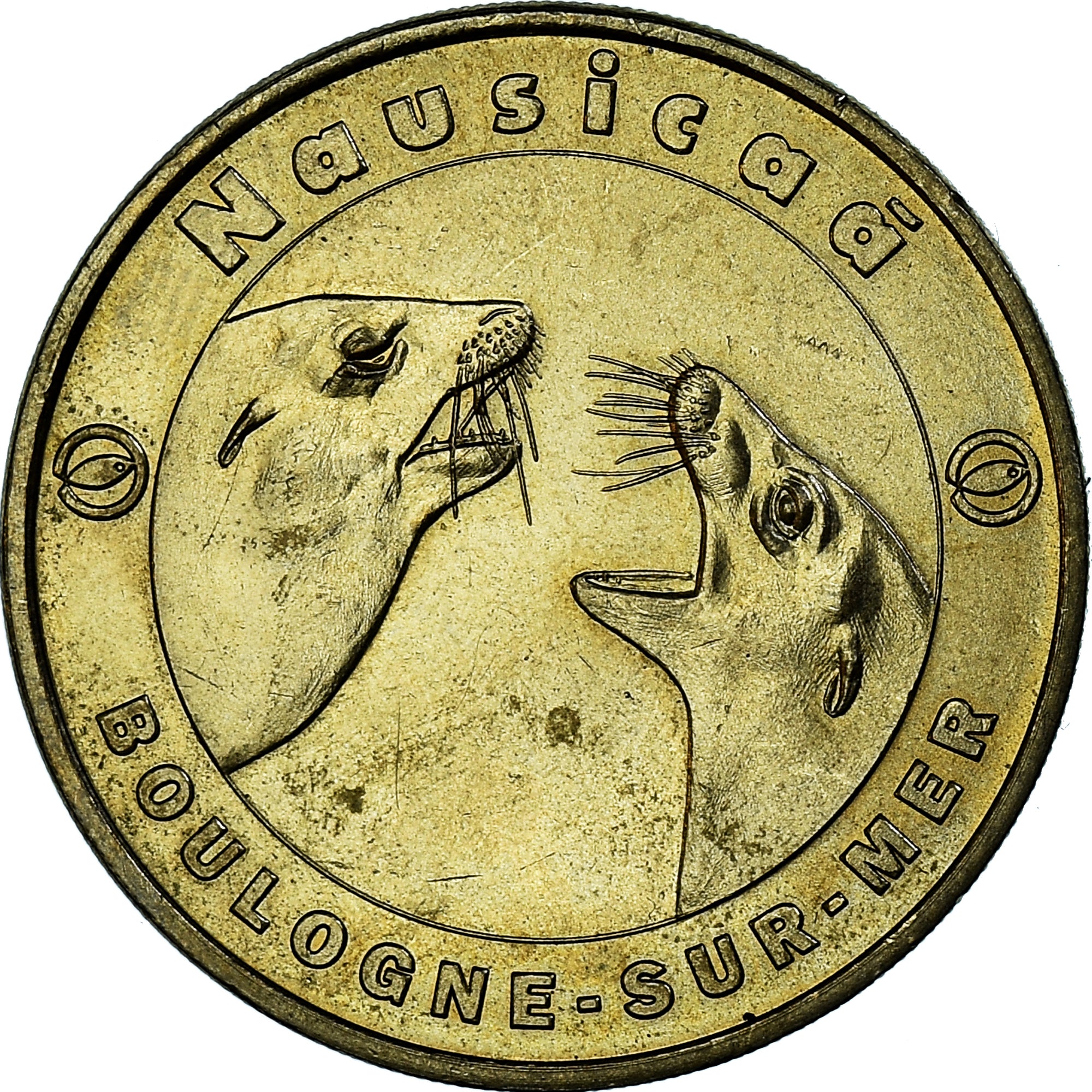 França, Token, Token turístico, Boulogne-sur Mer  - Nausicaa n° 3, 2008, MDP