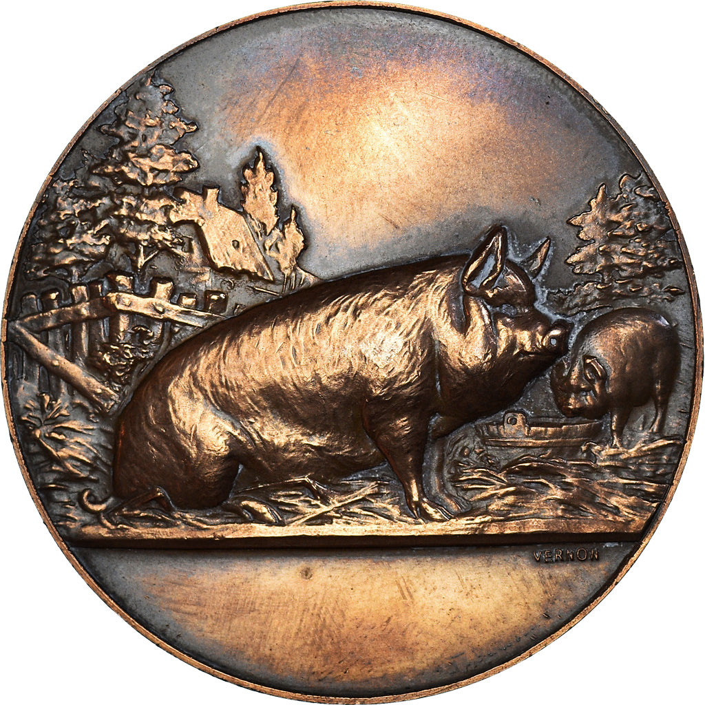 Frankreich, Medaille, Offert par M. Lambert, Sénateur, Agriculture, 1969