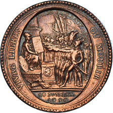 Coin, France, Monneron, 5 Sols, 1792, Birmingham, EF(40-45), Bronze, KM:Tn31