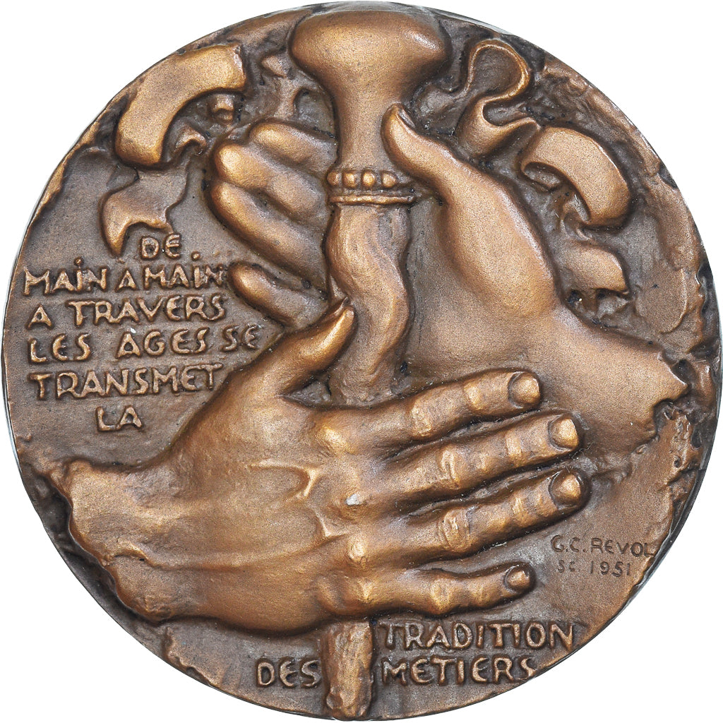 Frankreich, Medaille, Transports de l'Ouest, Tradition des Métiers, 1956