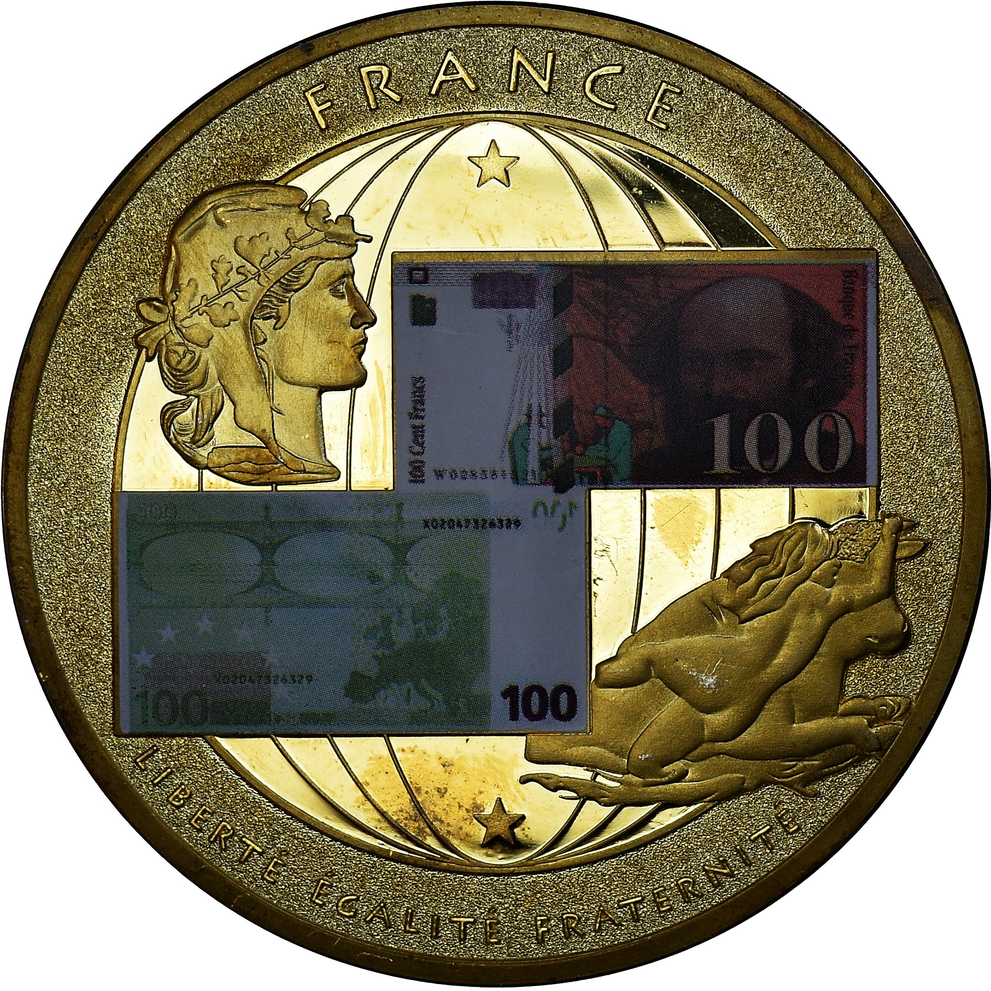 France, Médaille, Europa, Devises Converties, Politics, SUP, Copper-Nickel Gilt