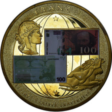 France, Médaille, Europa, Devises Converties, Politics, SUP, Copper-Nickel Gilt
