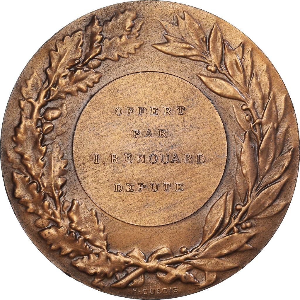 Frankreich, Medaille, Taureau, Offert par I.Renouard, Député, Agriculture