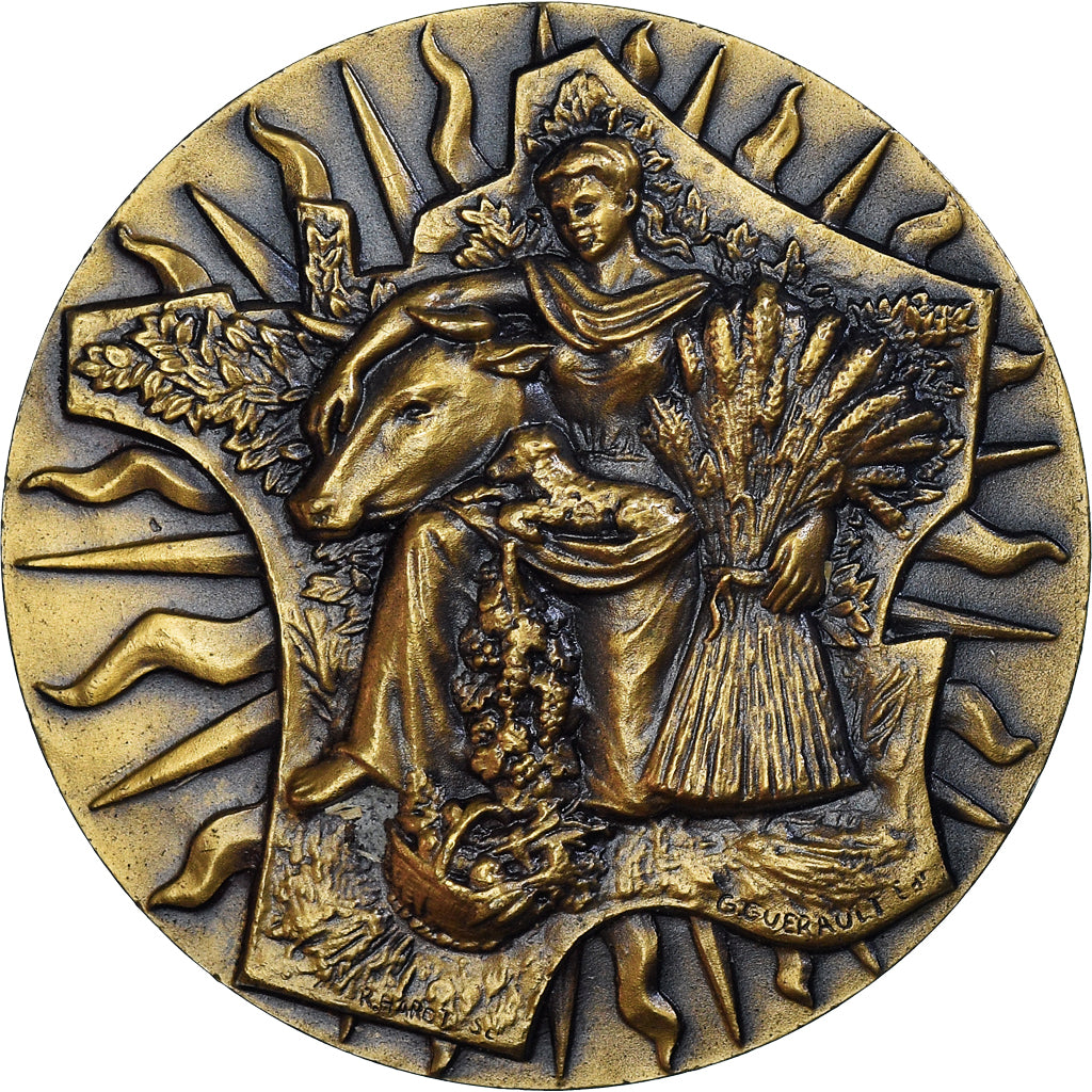 Frankreich, Medaille, Potasses d'Alsace, Comice Agricole de Saulnières, 1964