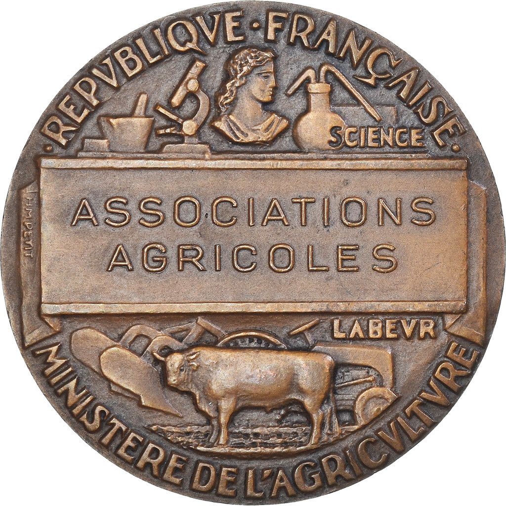 Francia, medaglia, Ministère de l'Agriculture, Associations Agricoles, Petit