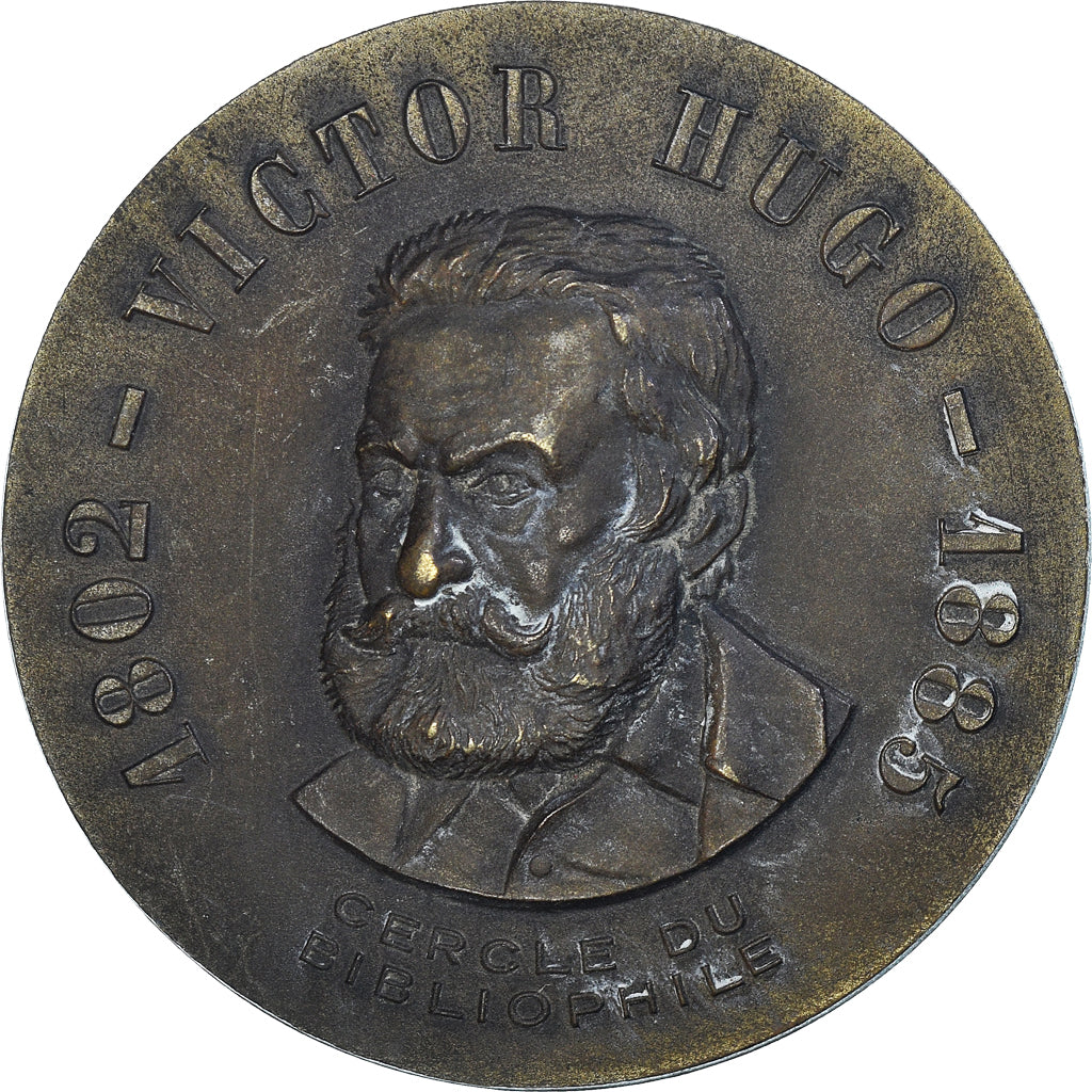 Francia, medalla, Emile Zola, Cercle du Bibliophile, Arts & Culture, MBC, Bronce