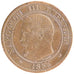 FRANCE, Napoléon III, 2 Centimes, 1853, Marseille, KM #776.6, EF(40-45), Bronze,