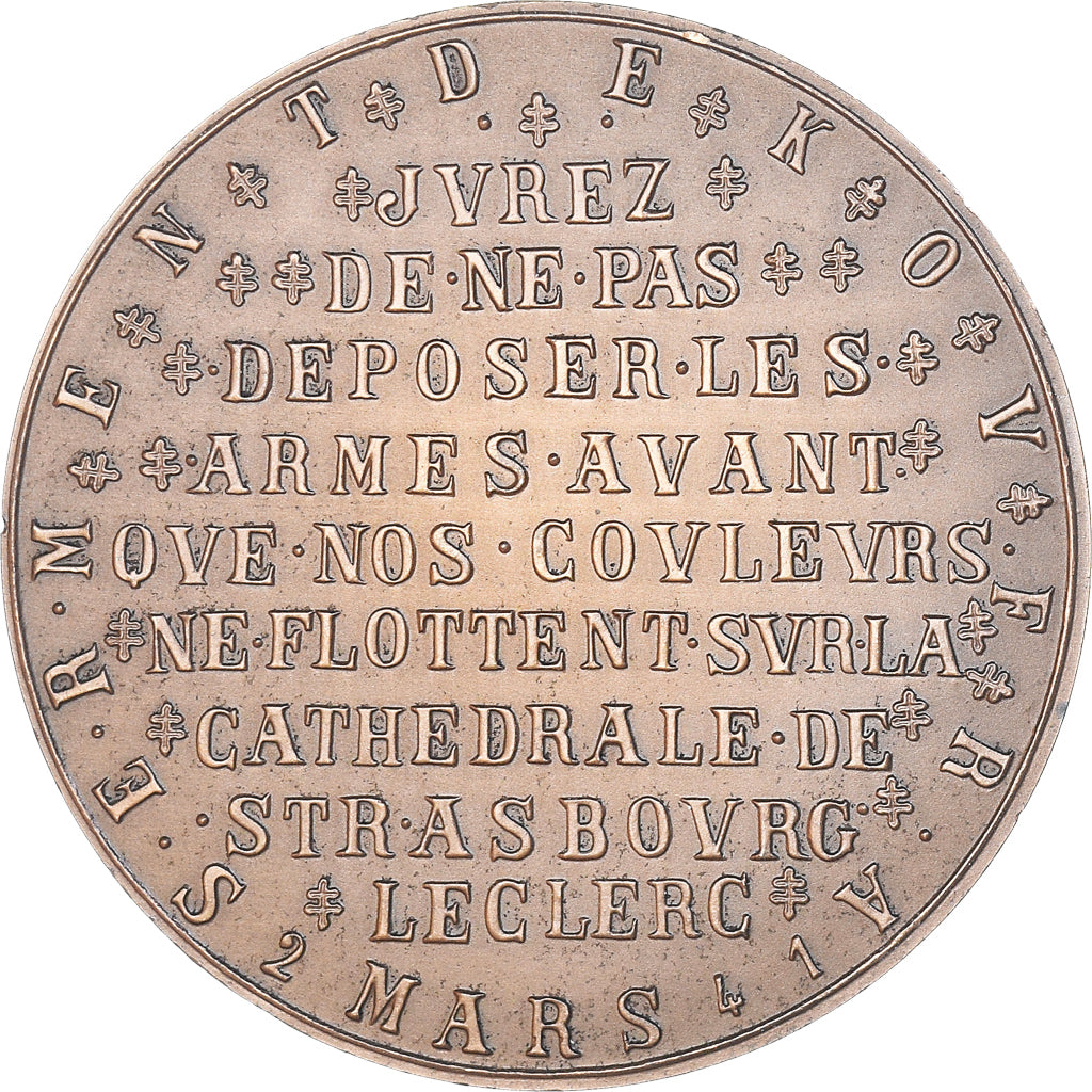 Francia, medalla, Serment de Koufra, Colonne Leclerc, Temara, Maroc, WAR, 1975