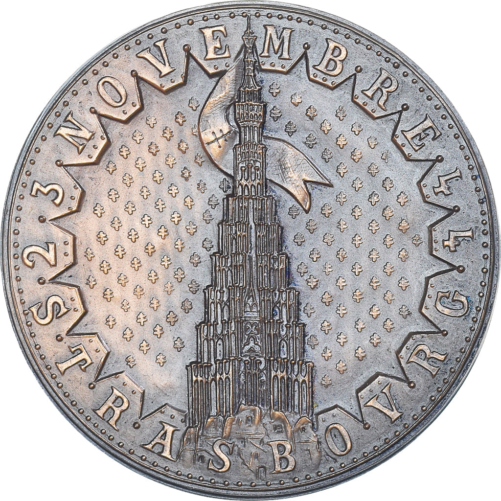France, Medal, Serment de Koufra, Libération de Strasbourg, WAR, 1975, De