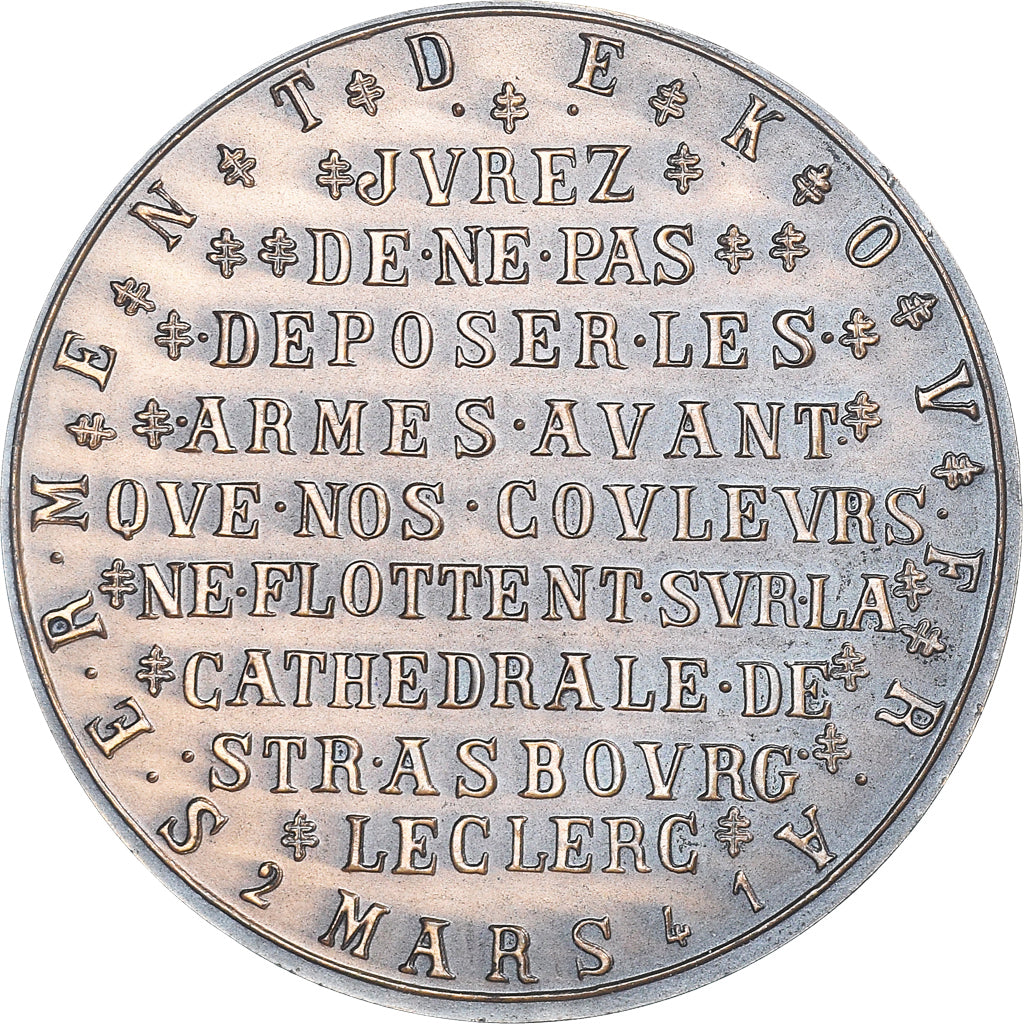 France, Medal, Serment de Koufra, Libération de Strasbourg, WAR, 1975, De