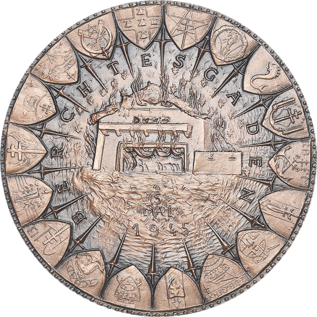 France, Medal, Serment de Koufra, Berchtesgaden, WAR, 1975, De Jaeger, MS(64)