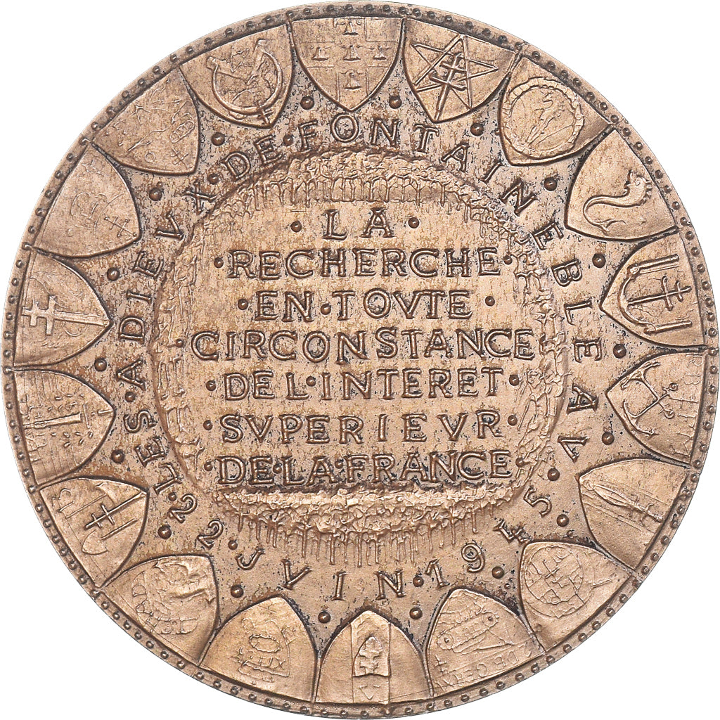 Frankreich, Medaille, Serment de Koufra, Les Adieux de Fontainebleau, WAR, 1975