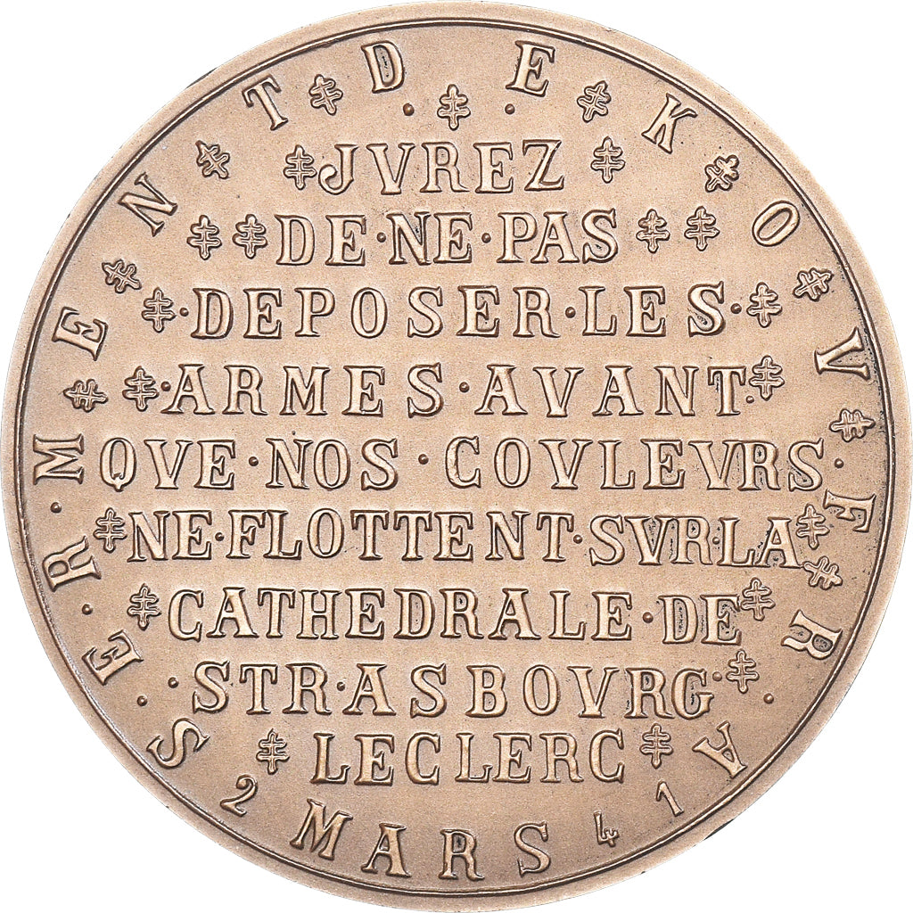 Frankreich, Medaille, Serment de Koufra, Les Adieux de Fontainebleau, WAR, 1975