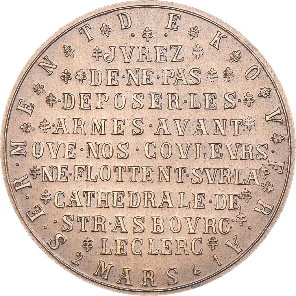 Frankreich, Medaille, Serment de Koufra, le Général Leclerc à Alençon, WAR