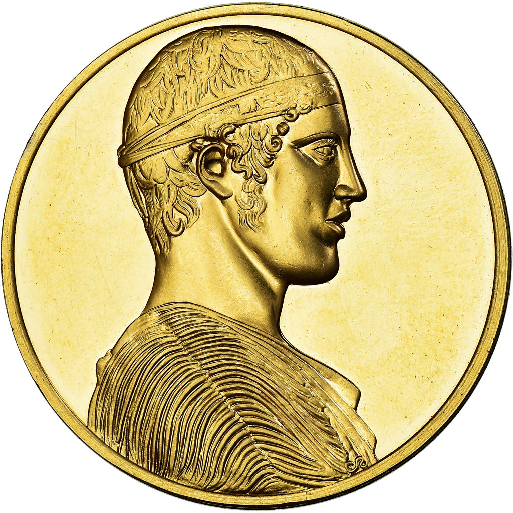 France, Médaille, Peinture, L'Aurige de Delphes, Grec, Arts & Culture, SPL