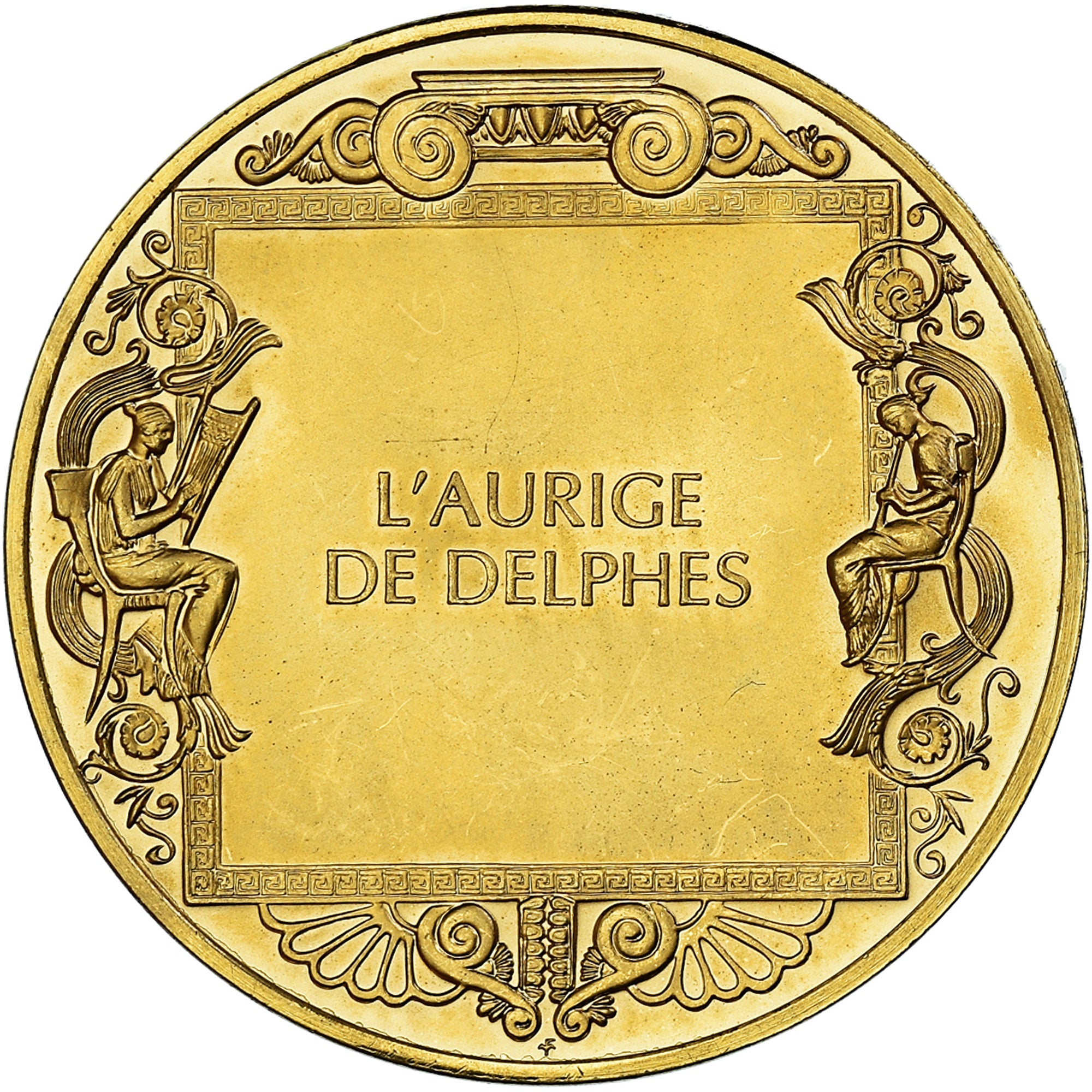 France, Médaille, Peinture, L'Aurige de Delphes, Grec, Arts & Culture, SPL