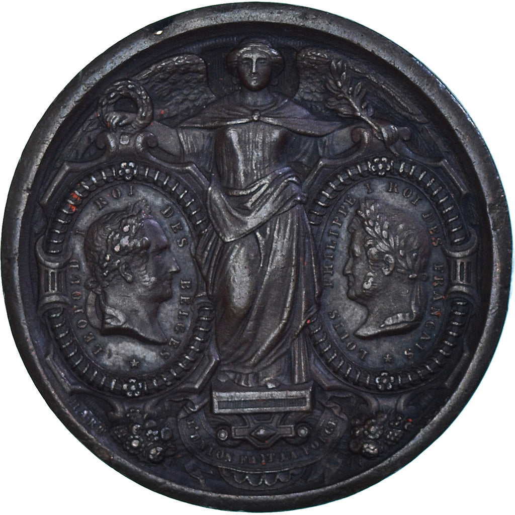 Francja, medal, Ludwik Filip I, Inauguration du Chemin de Fer Bruxelles-Paris