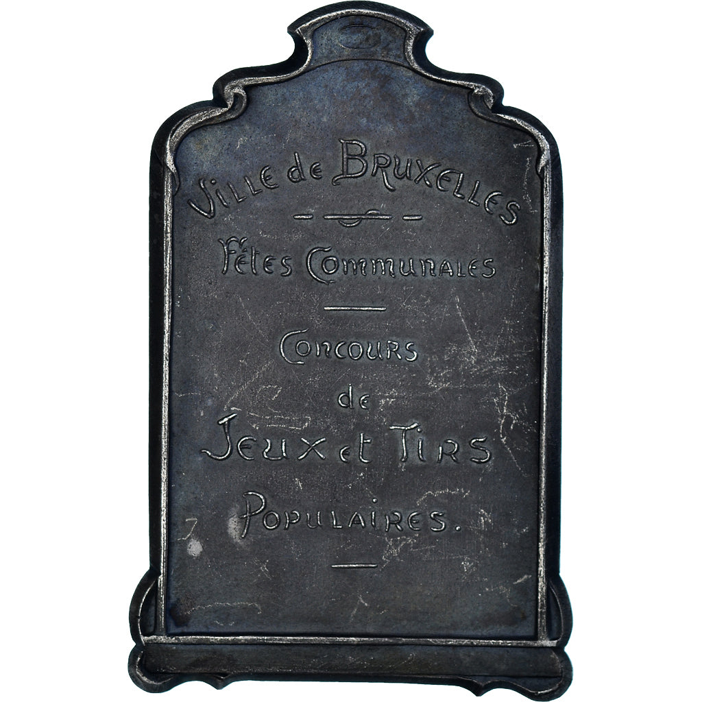 Belgique, Médaille, Fêtes Communales, Jeux et Tirs Populaires, Bruxelles