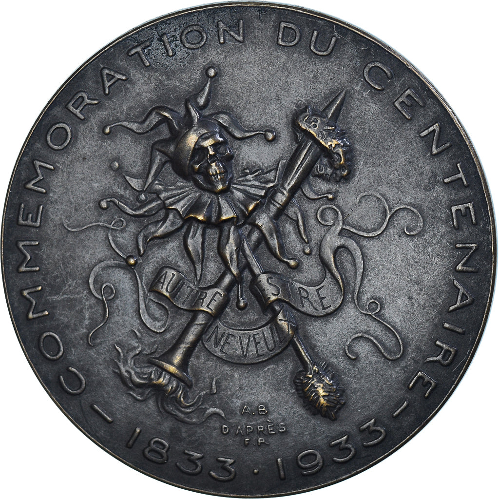 Belgique, Médaille, Peinture, Félicien Rops, Arts & Culture, 1933, Bonnetain