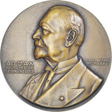 België, Medaille, Adolphe Max, Bourgmestre de Bruxelles, Politics, 1935, Raoul