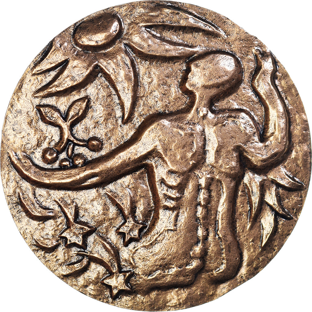 Frankreich, Medaille, Léo Lagrange, Politics, Masson, UNZ, Bronze