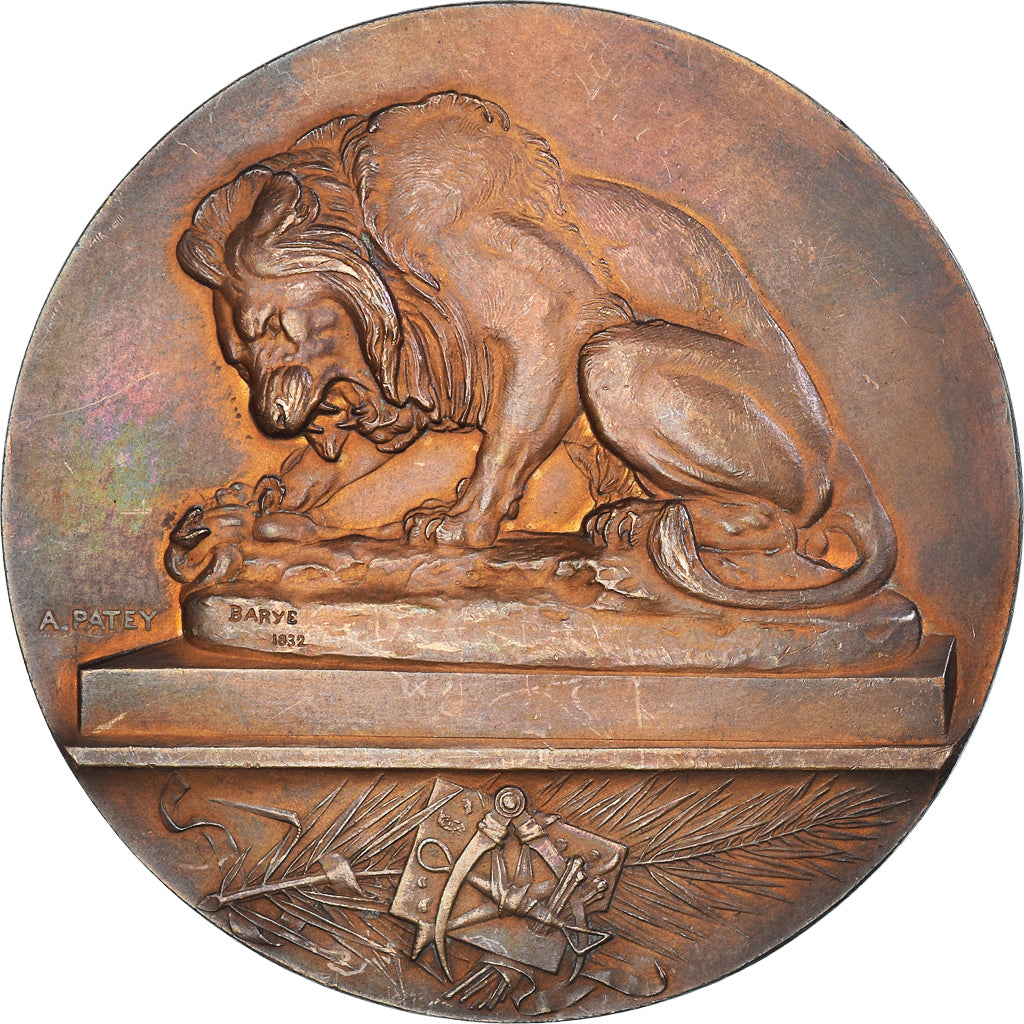 France, Médaille, Antoine-Louis Barye, Sculpteur, Arts & Culture, Auguste