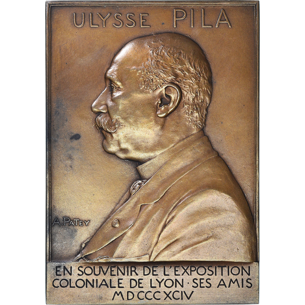 France, Médaille, Ulysse Pila, Exposition Coloniale de Lyon, 1894 (1898)