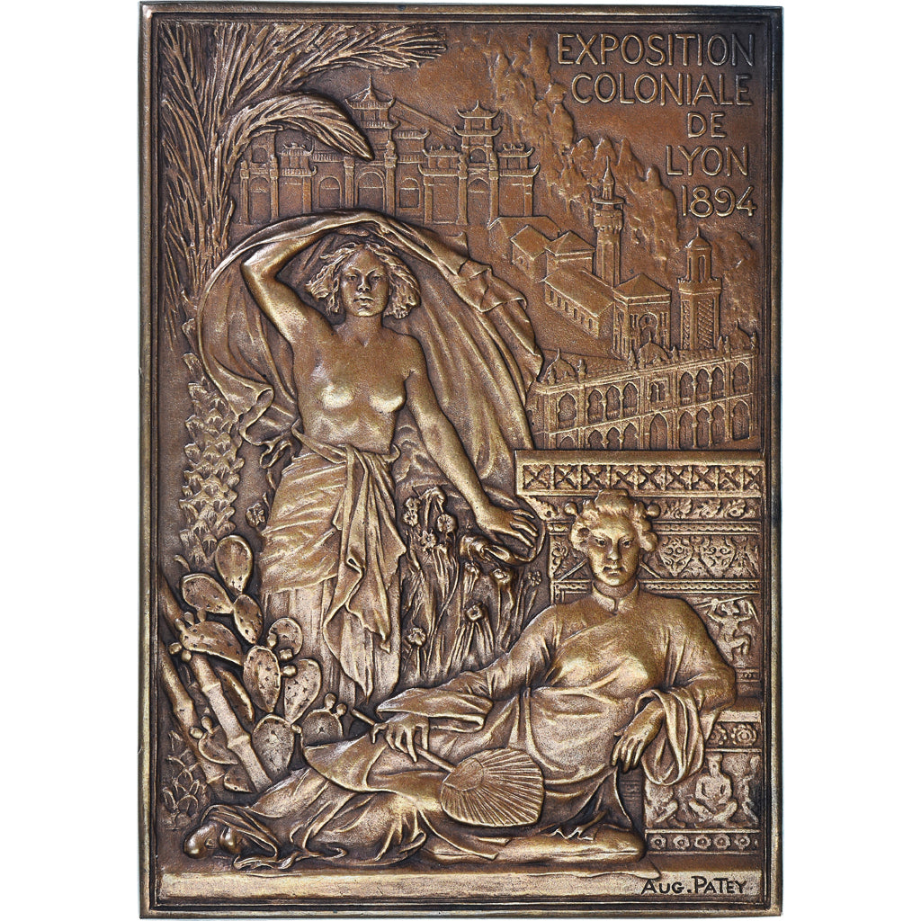 France, Médaille, Ulysse Pila, Exposition Coloniale de Lyon, 1894 (1898)