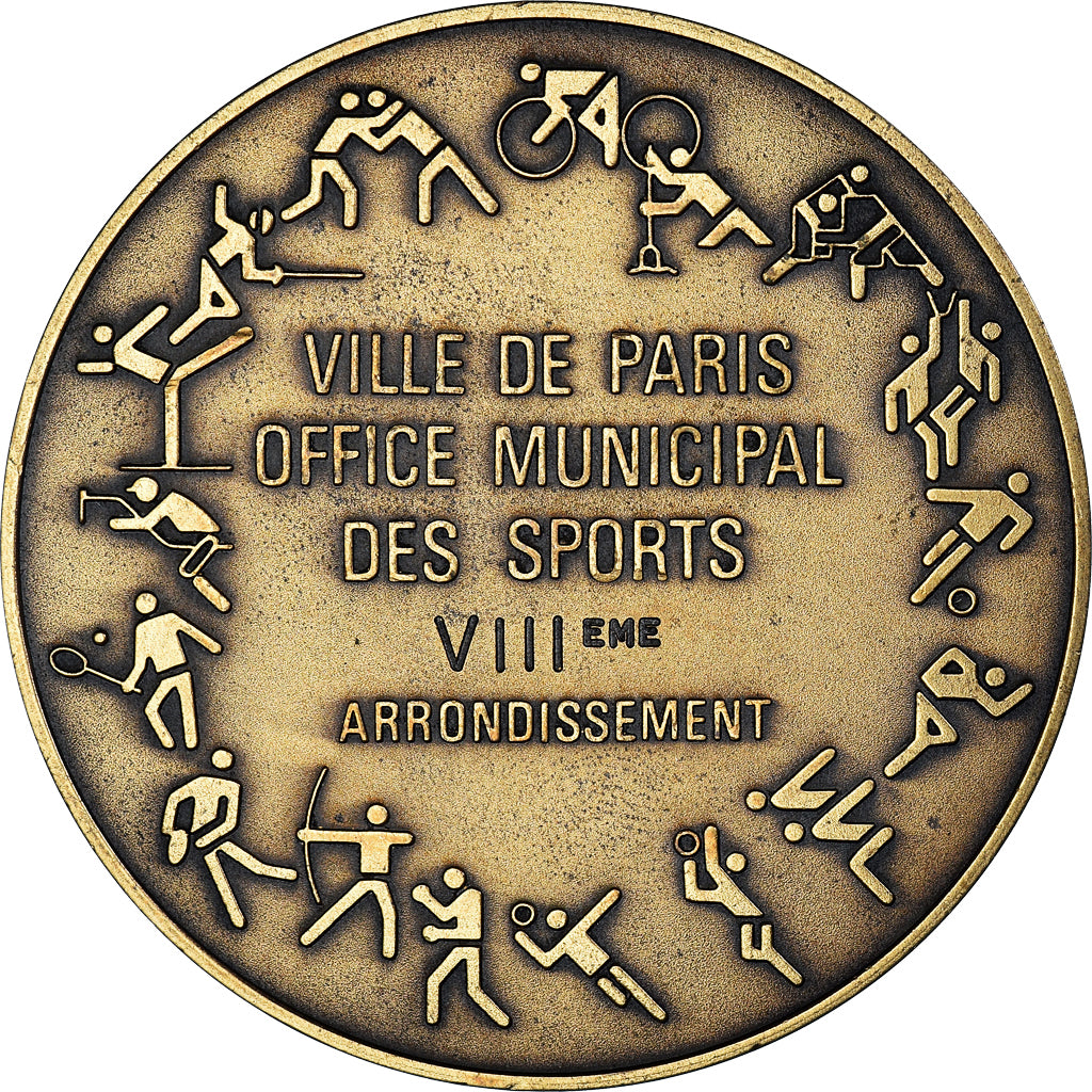 Frankreich, Medaille, Ville de Paris, Office Municipale des Sports, SS+, Bronze