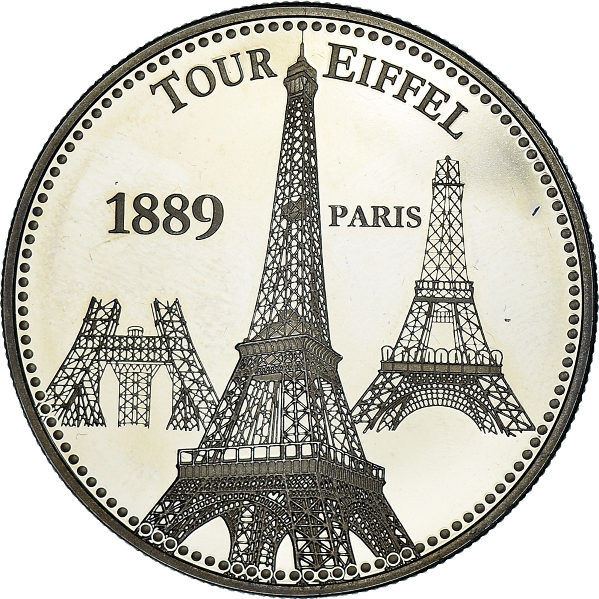 Frankrijk, Medaille, Paris - La Tour Eiffel, Patrimoine Culturel, FDC