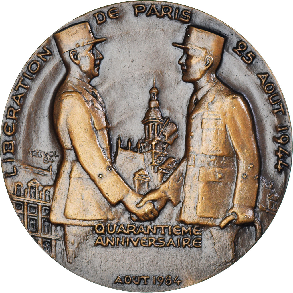 Frankreich, Medaille, 40ème Anniversaire de la Libération de Paris, De Gaulle