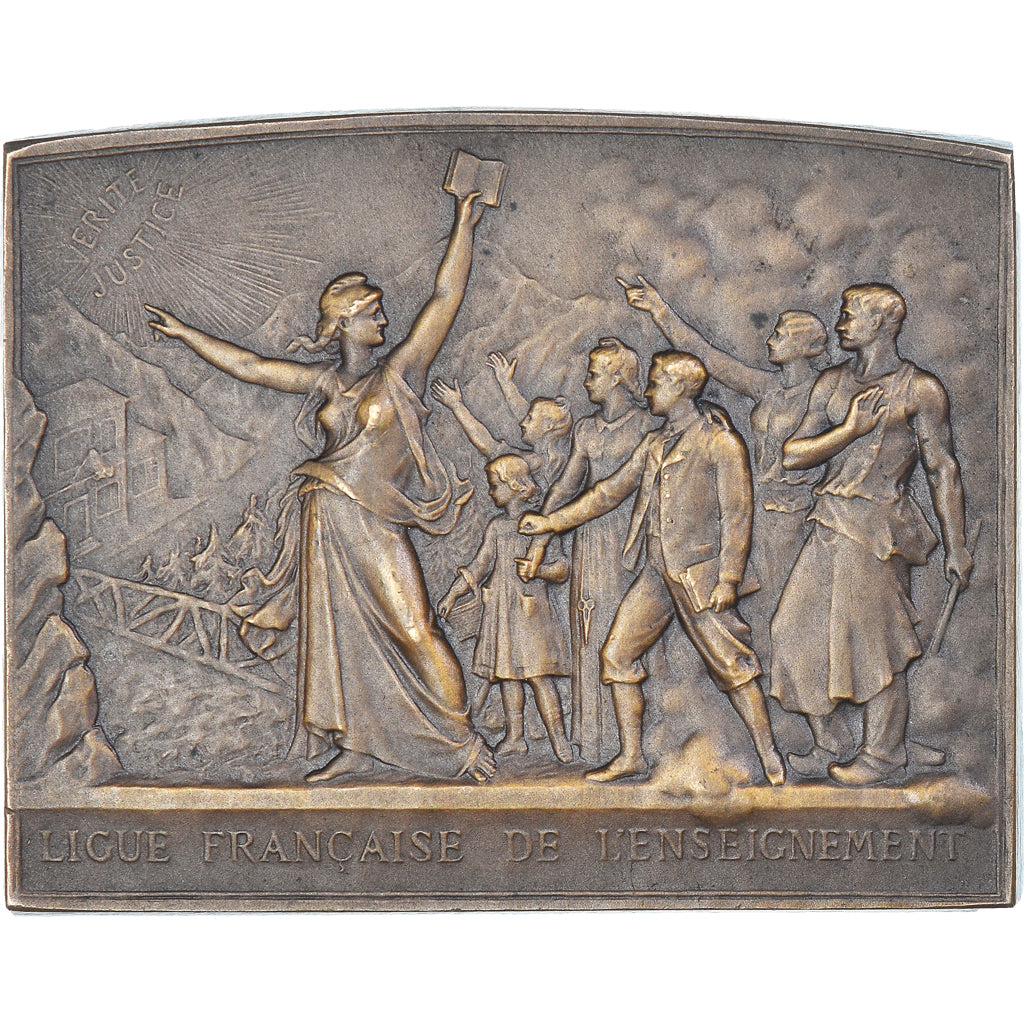 France, Medal, Ligue Française de L'Enseignement, Instruction, Borrel.A