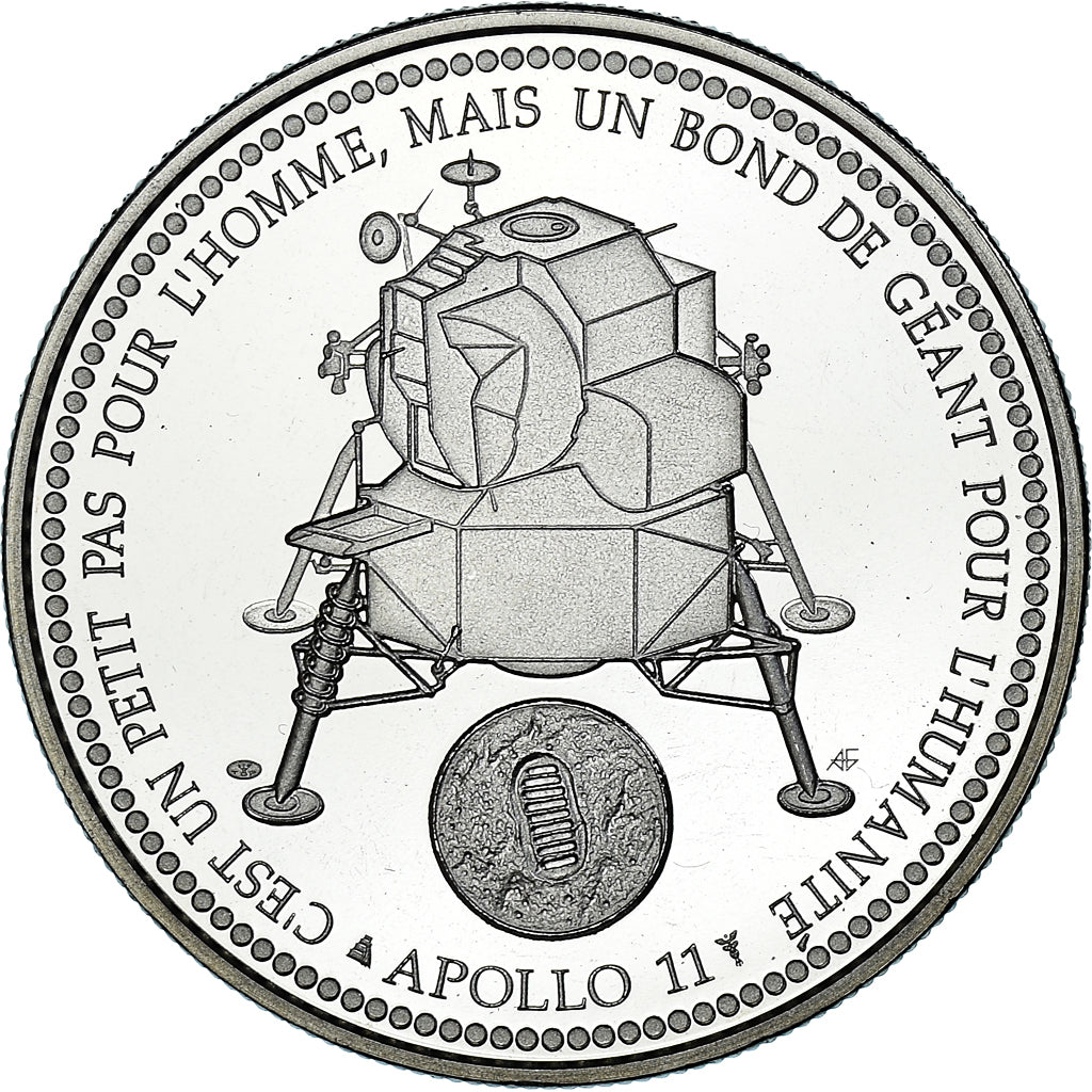 Francia, medaglia, Apollo 11, Le Premier Homme sur la Lune, Sciences &