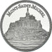 Francia, medaglia, Le Mont Saint-Michel, Patrimoine Culturel, FDC, Rame-nichel