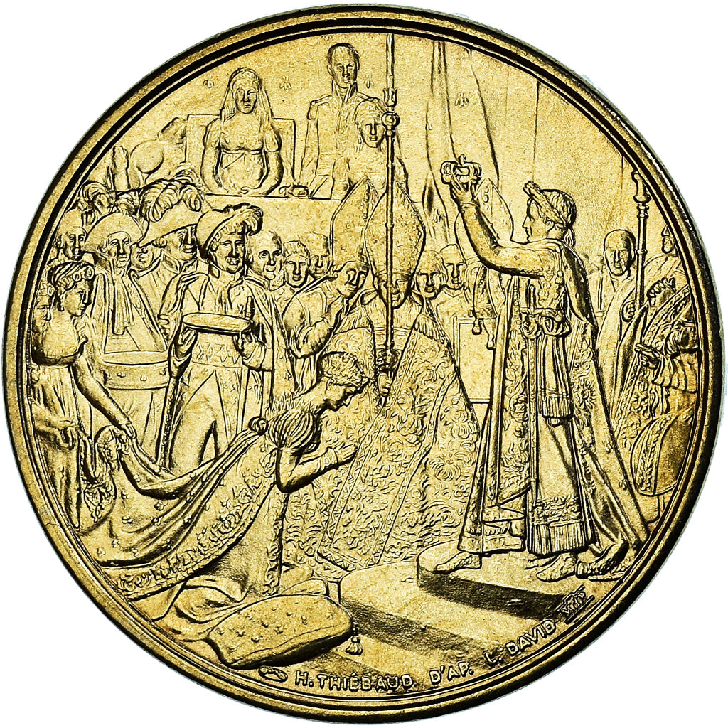 France, Medal, Le sacre de Napoléon Ier par Pie VII, Thiébaud, MS(65-70)