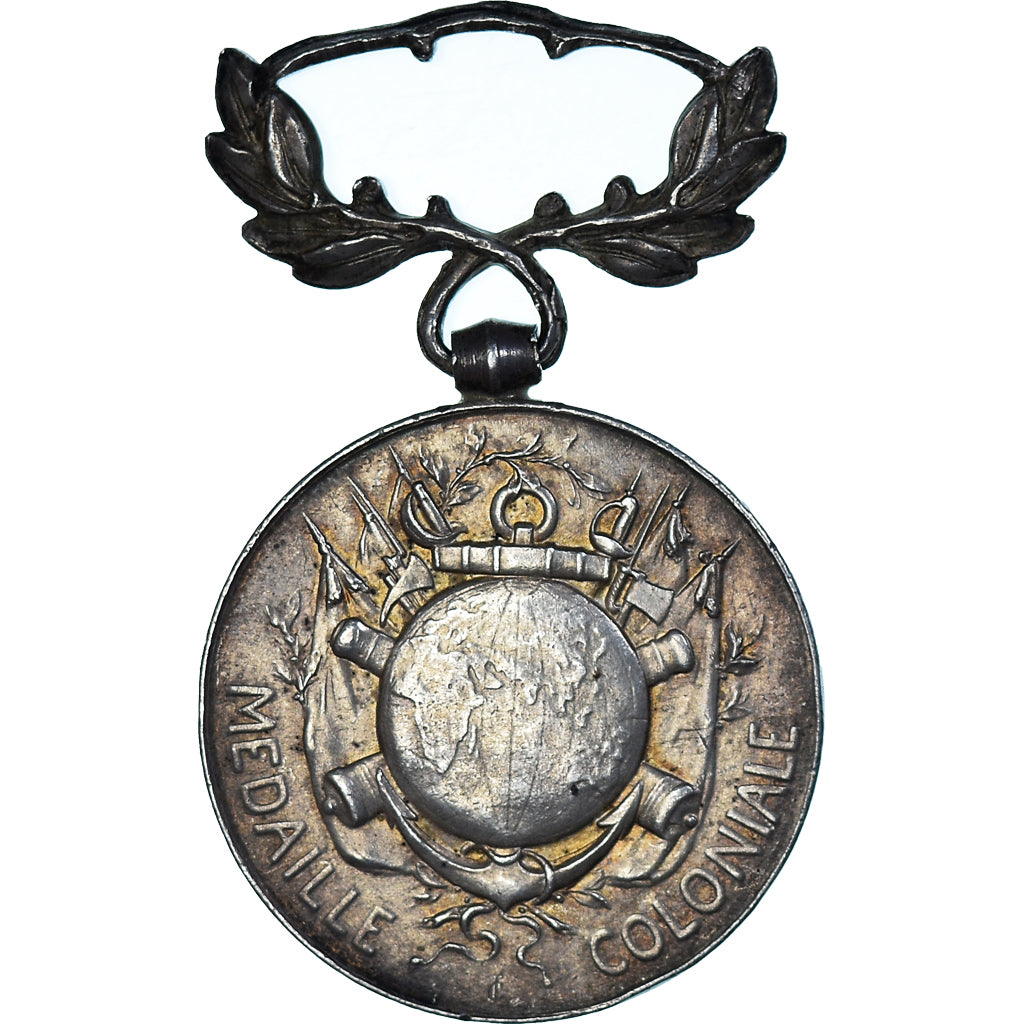 France, Médaille Coloniale, WAR, Medal, Excellent Quality, Silver, 27