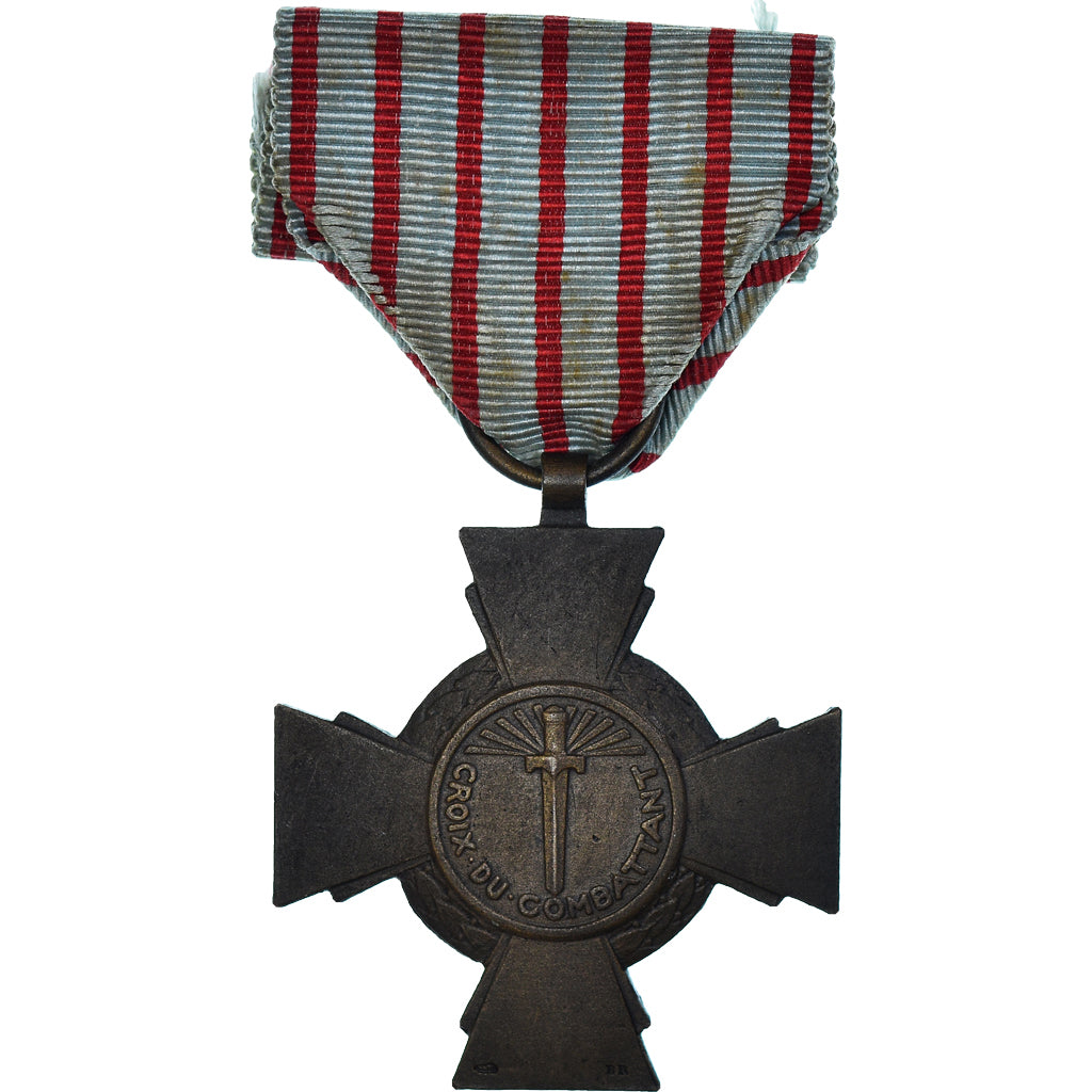 France, Croix du Combattant, WAR, Medal, Very Good Quality, Bronze, 36