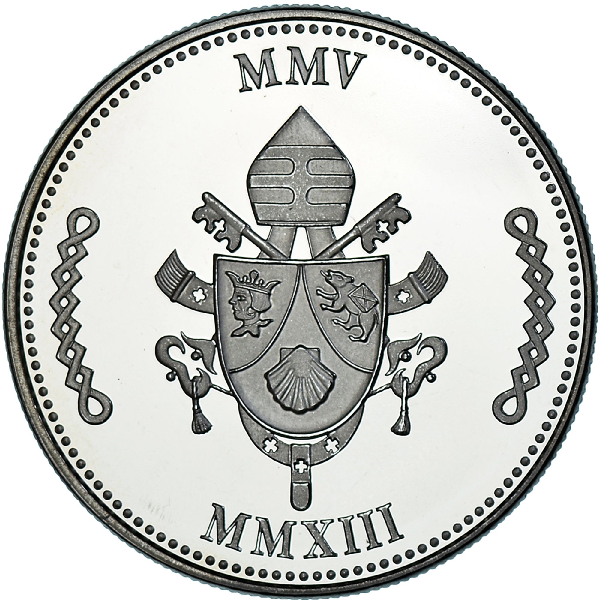 Vatican, Medal, Benoit XVI, Religions & beliefs, MS(65-70), Copper-nickel