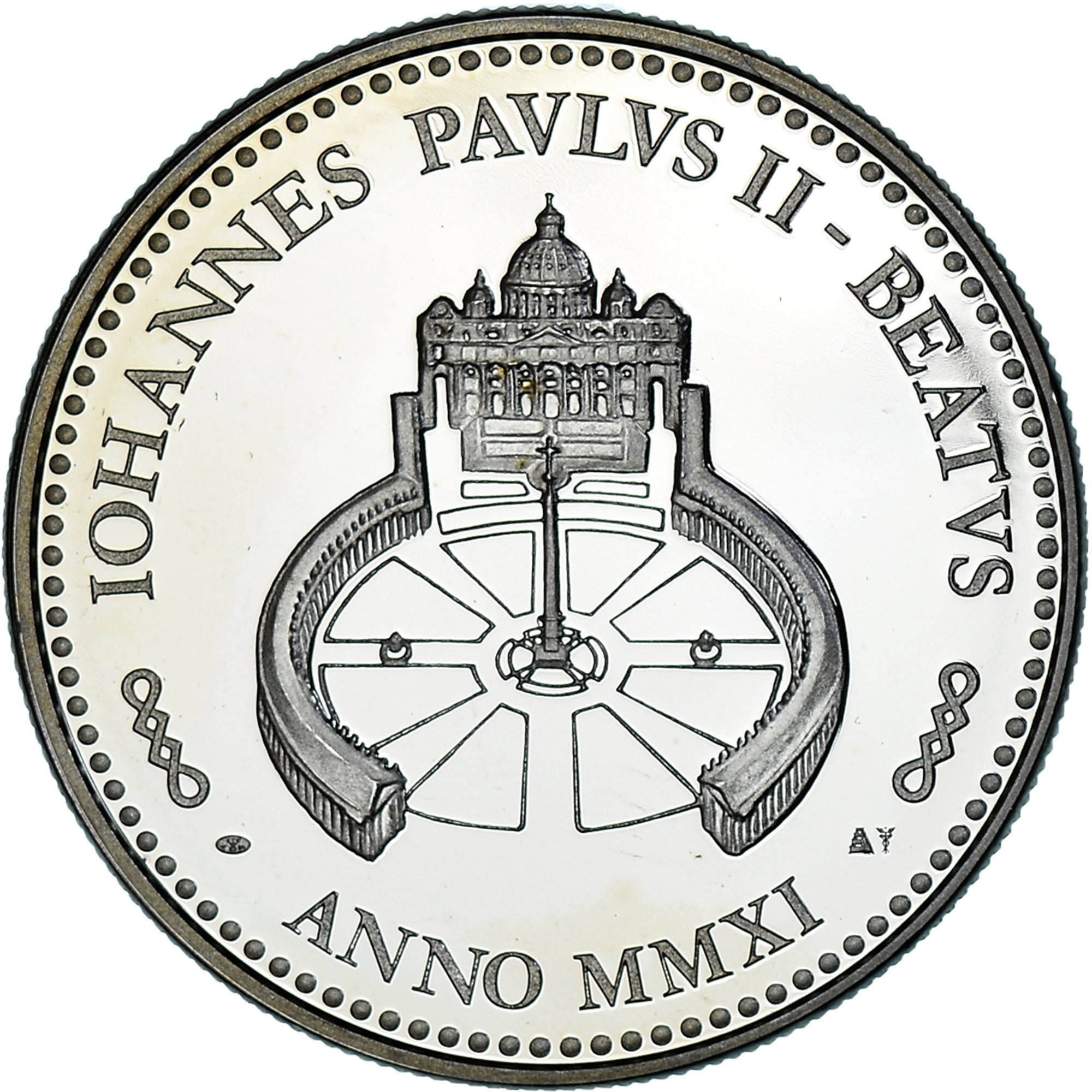 Vatican, Medal, Le Pape Jean-Paul II, Religions & beliefs, 2011, MS(65-70)