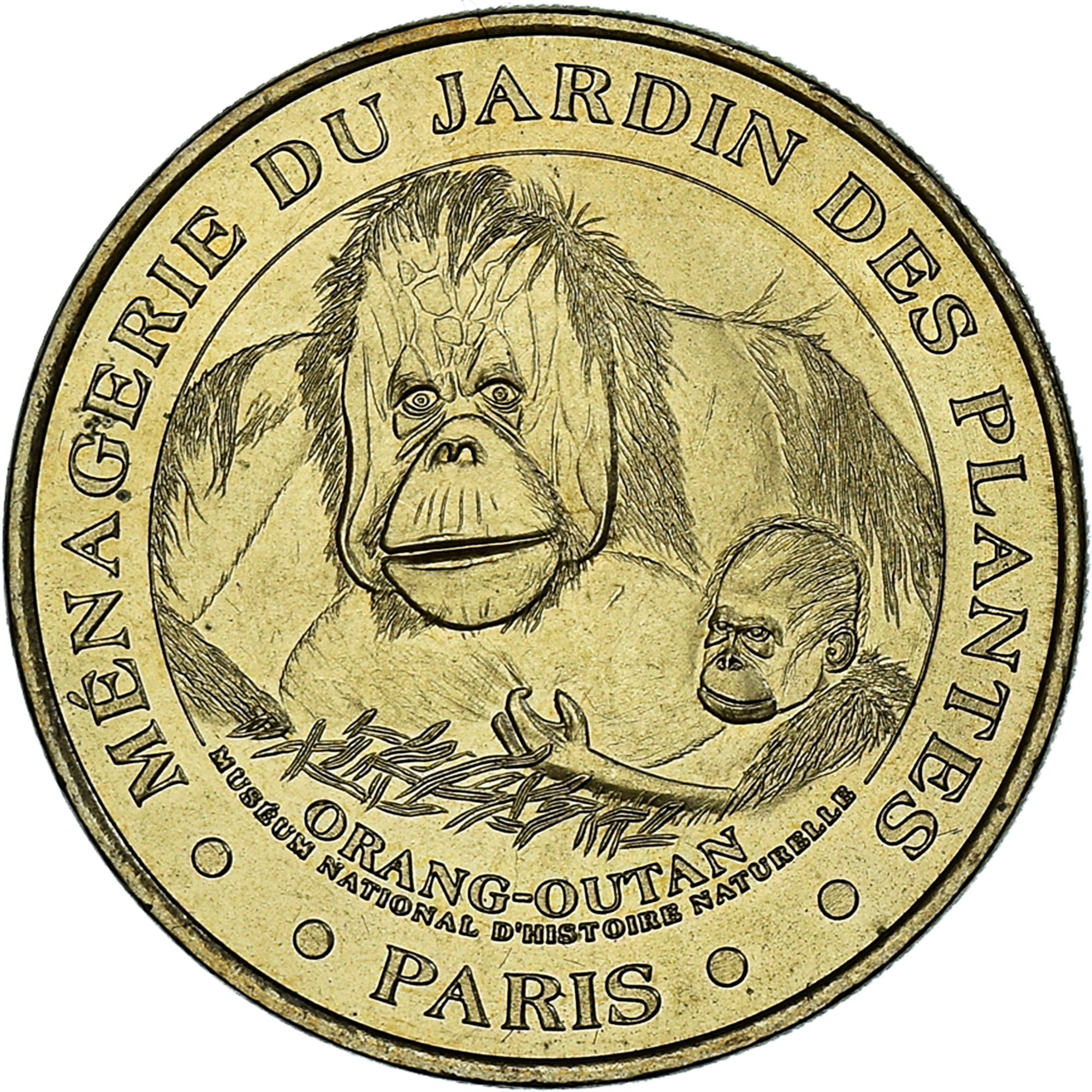 Frankreich, betaalpenning, Touristic token, Paris - Ménagerie du Jardin des