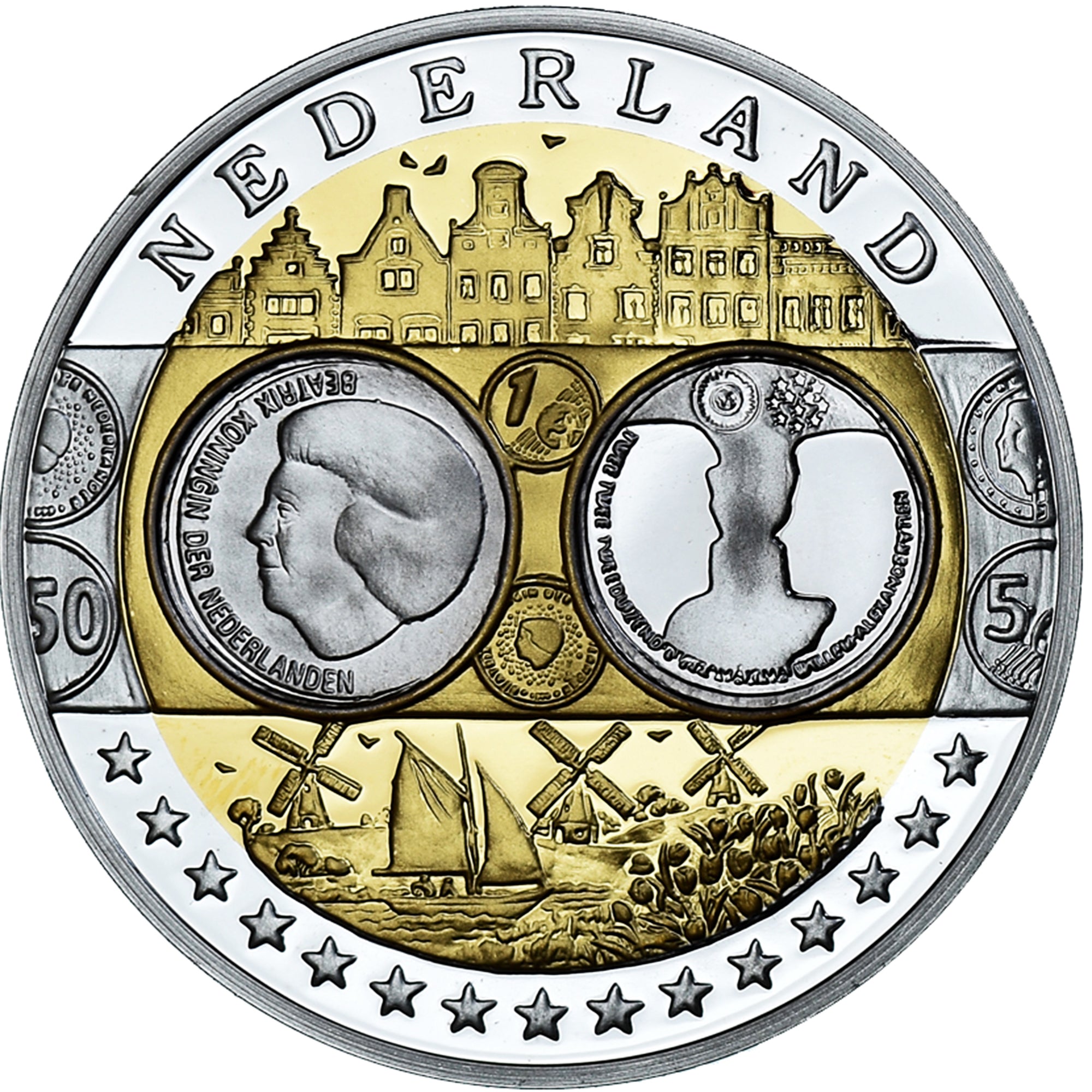 Netherlands, Medal, L'Europe, Politics, Society, War, MS(65-70), Silver