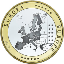 Austria, Medal, Euro, Europa, Politics, FDC, MS(65-70), Silver