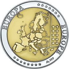 Malta, Medal, Euro, Europa, Politics, FDC, MS(65-70), Silver