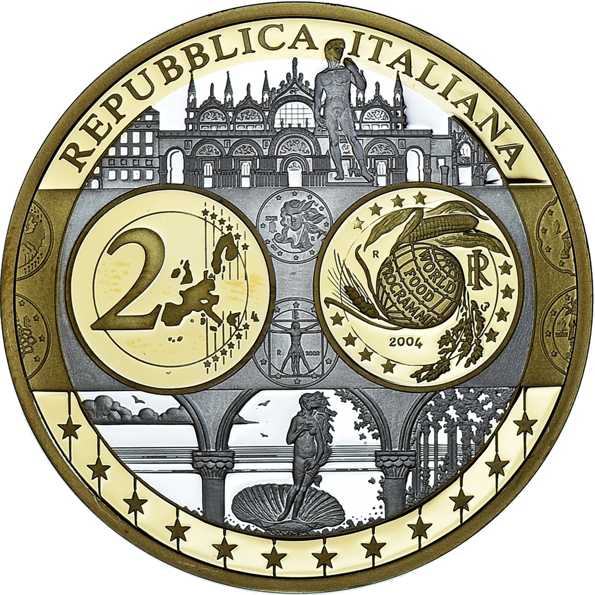Italy, Medal, L'Europe, L'Italie, MS(65-70), Silver