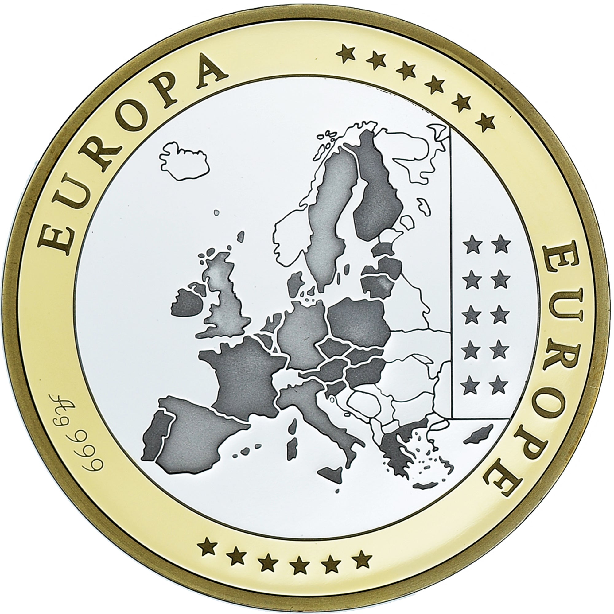 Espagne, Médaille, Euro, Europa, Politics, FDC, Argent