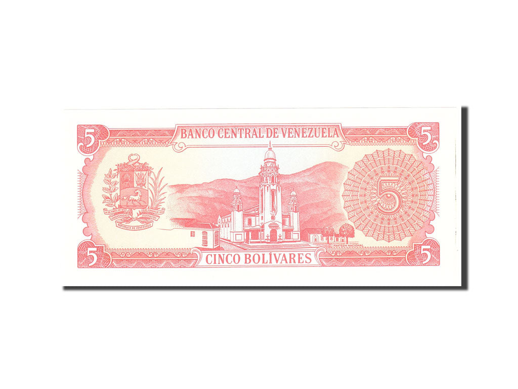 Banconote, Venezuela, 5 Bolivares, 1989, KM:70b, 1989-09-21, FDS