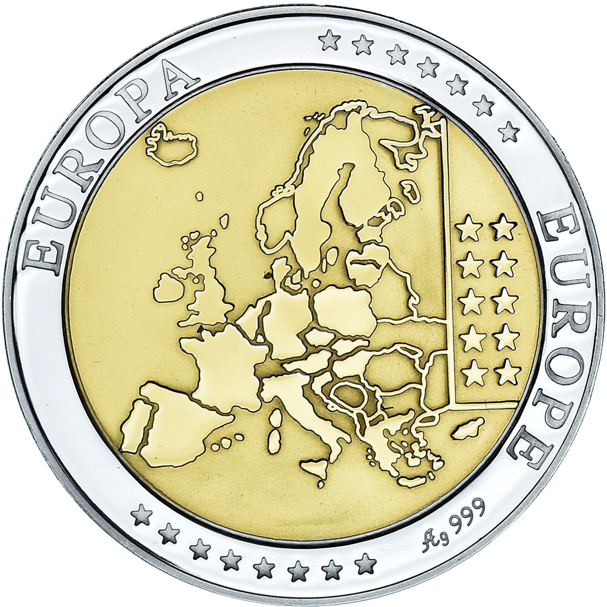 San Marino, Medal, Euro, Europa, Politics, MS(65-70), Silver